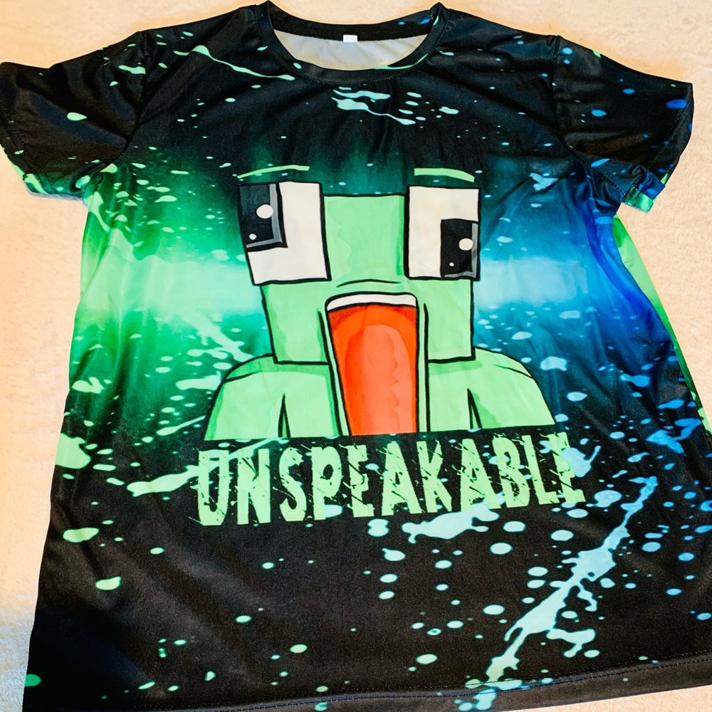 Unspeakable Youtuber YouTube Merch youth XL dri-fit lightweight t-shirt
